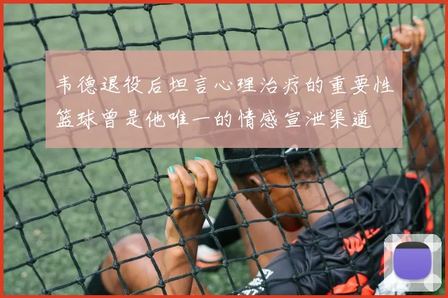 韦德退役后坦言心理治疗的重要性篮球曾是他唯一的情感宣泄渠道